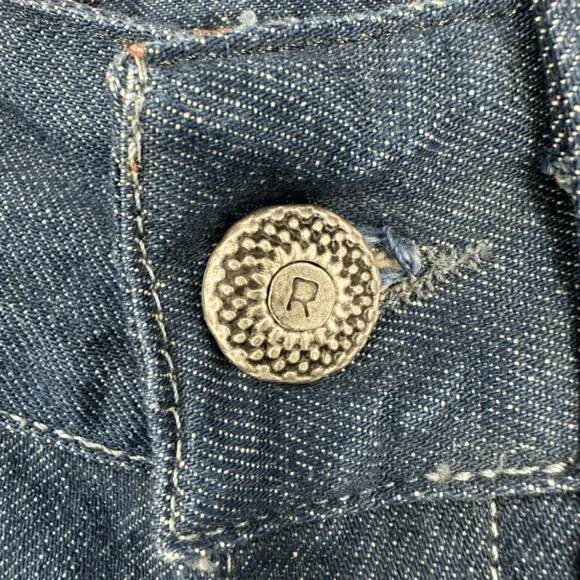 REPLY Bootcut Womens Swenfani Jeans Size 28 Long Inseam Low Rise Y2K Western - Picture 8 of 12